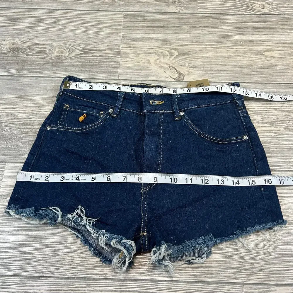 Scotch & Soda Knot My Problem Dark Wash Cut-Off Shorts - 26 - EUC